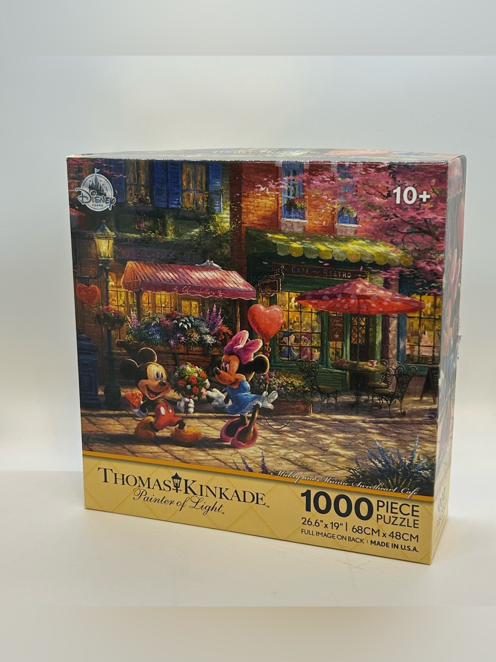 Puzzle Mickey Mouse Minnie Sweetheart Cafe Disney Parks 1000pc Thomas Kinkade